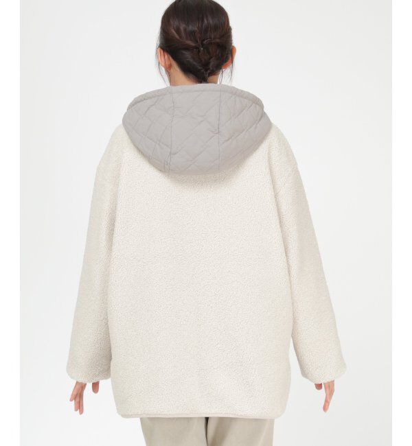 Lbc with Life「ボアキルトフードミドルコート」|その他|