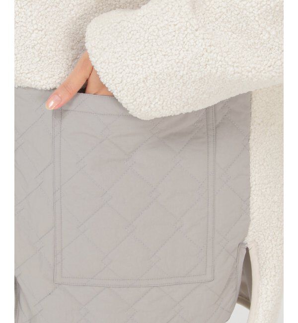 Lbc with Life「ボアキルトフードミドルコート」|その他|