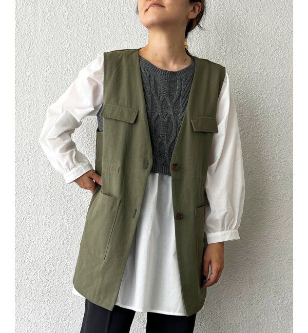 Lbc with Life「ミリタリーベスト」|ブルゾン・スタジャン|