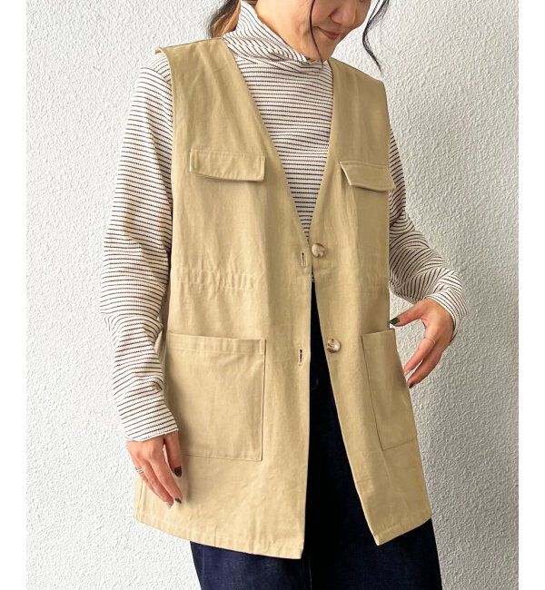 Lbc with Life「ミリタリーベスト」|ブルゾン・スタジャン|