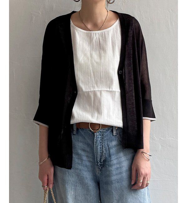 Lbc with Life「カーデノースリブラウスセット」|ニット・セーター|