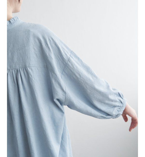 Lbc with Life「ジャカード襟フリルブラウス」|シャツ・ブラウス|