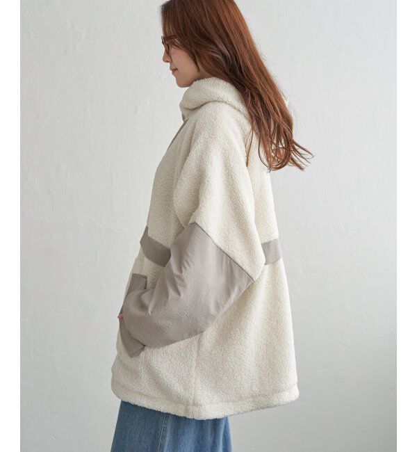 Lbc with Life「ボアナイロンフードミドルアウター」|その他|