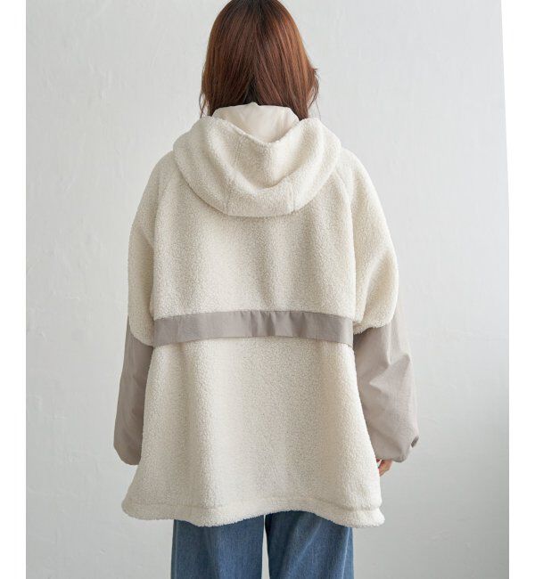 Lbc with Life「ボアナイロンフードミドルアウター」|その他|