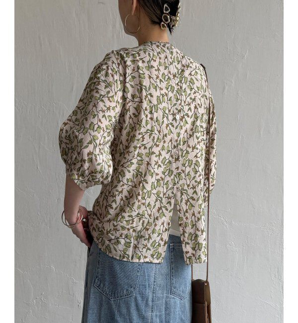 Lbc with Life「ボタニカルプリント2WAYブラウス」|シャツ・ブラウス|