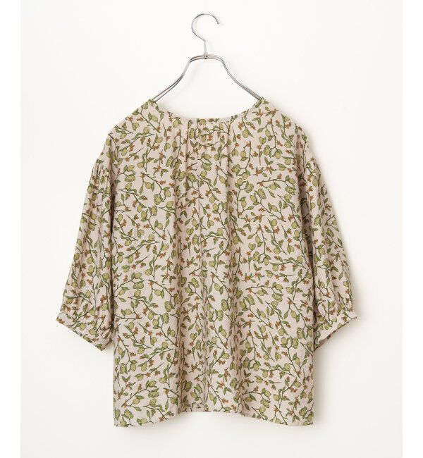Lbc with Life「ボタニカルプリント2WAYブラウス」|シャツ・ブラウス|