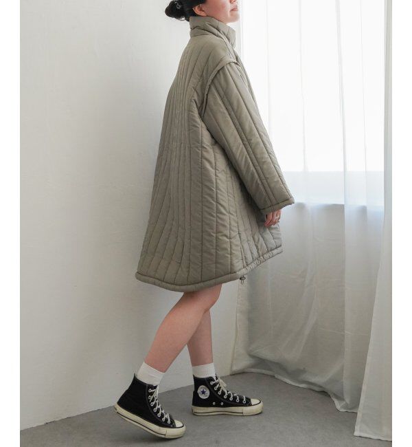 VENCE share style「袖取り外し縦キルト中綿コート」|その他|