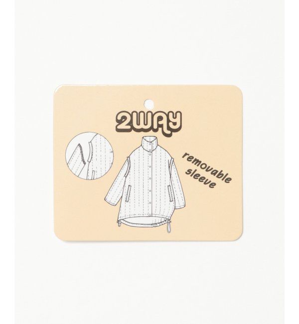 VENCE share style「袖取り外し縦キルト中綿コート」|その他|