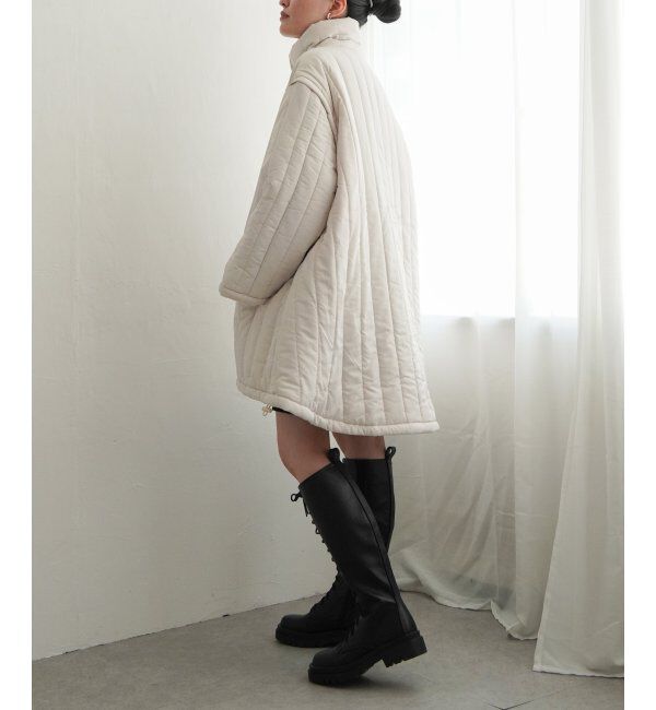 VENCE share style「袖取り外し縦キルト中綿コート」|その他|