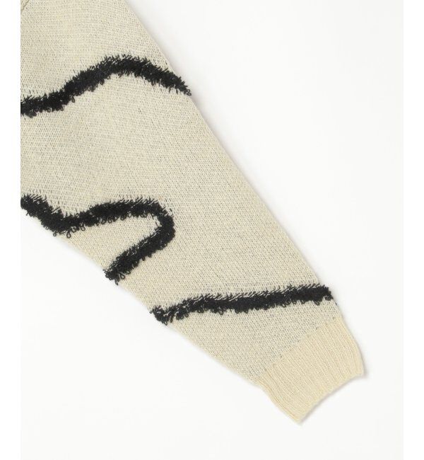 VENCE share style「ラインジャガードクロップドプルオーバー」|ニット・セーター|