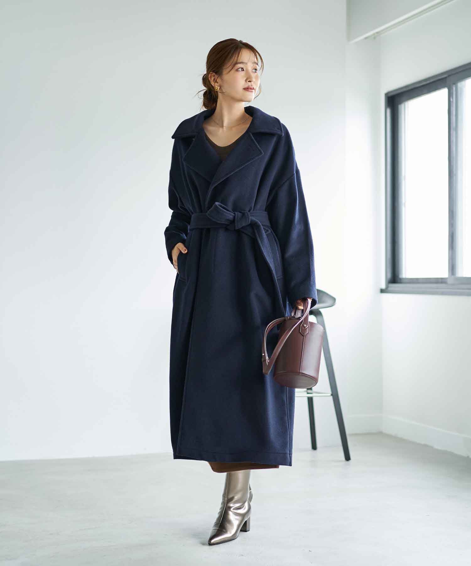 STYLE DELI「【LUXE】ロングレングスウールコート」|ステンカラーコート|