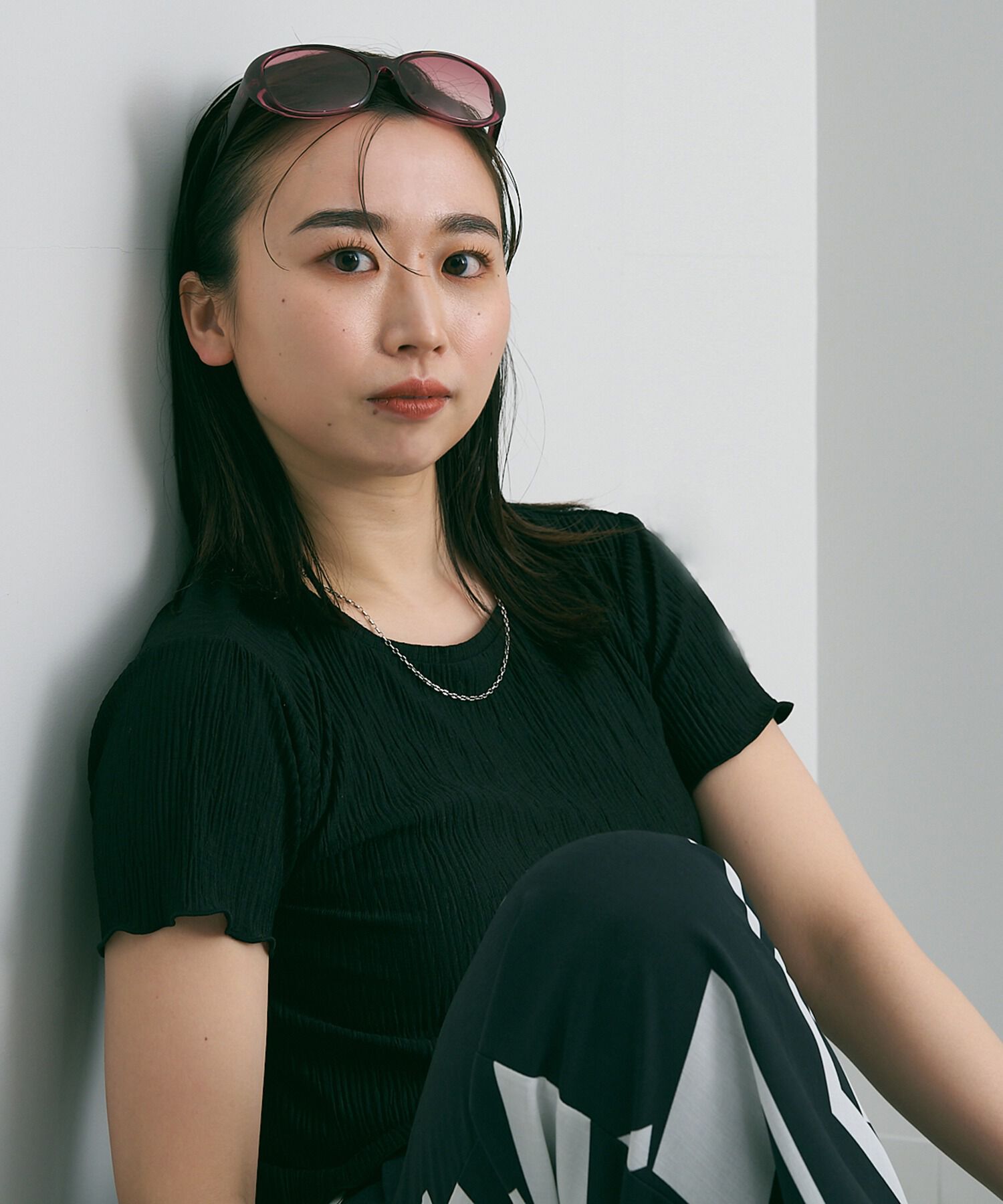  「オーバル型 サングラス｜Zoff｜SUNGLASSES 大きめ 小顔効果」|サングラス|