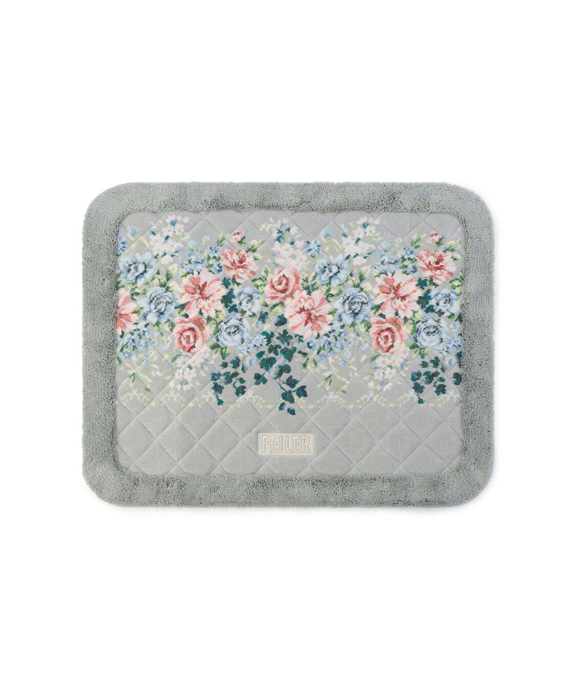 FEILER「ノスタルジックノート　インテリアマット　NLN-260253」|トイレタリー・ランドリーグッズ|シルバーグレー