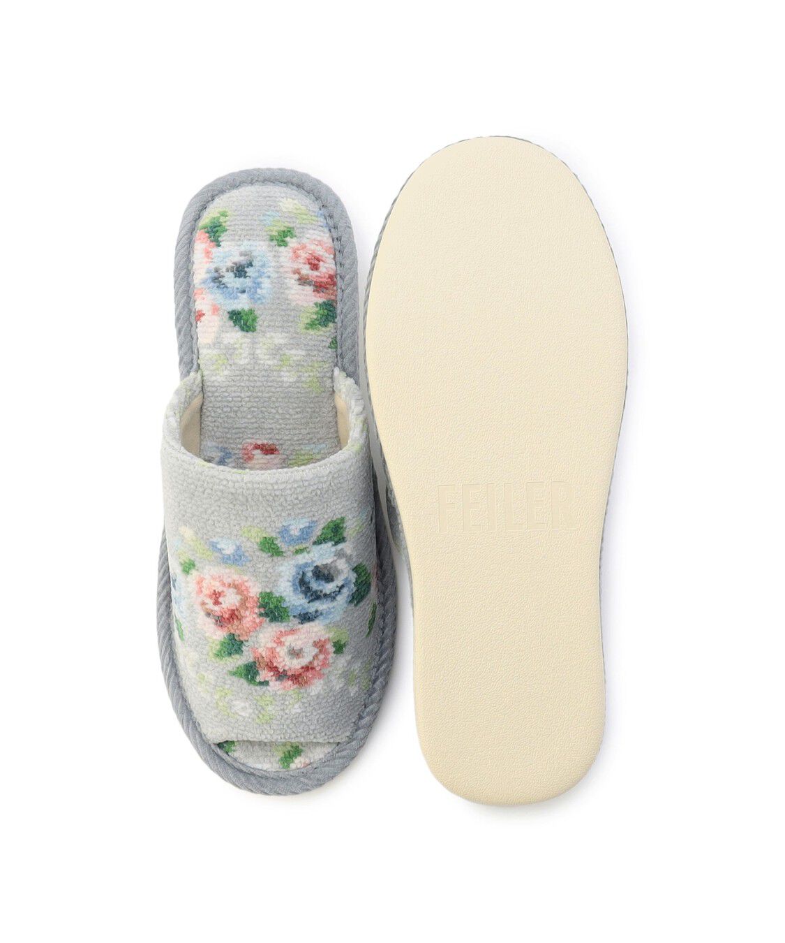 FEILER「ノスタルジックノート　ヒールスリッパ　NLN-260249」|ルームシューズ|