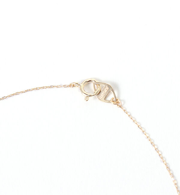 JUPITER「【K10】リボンモチーフダイヤモンドネックレス＜全長約40.5cm(調節した時の長さ37㎝)>」|ネックレス|