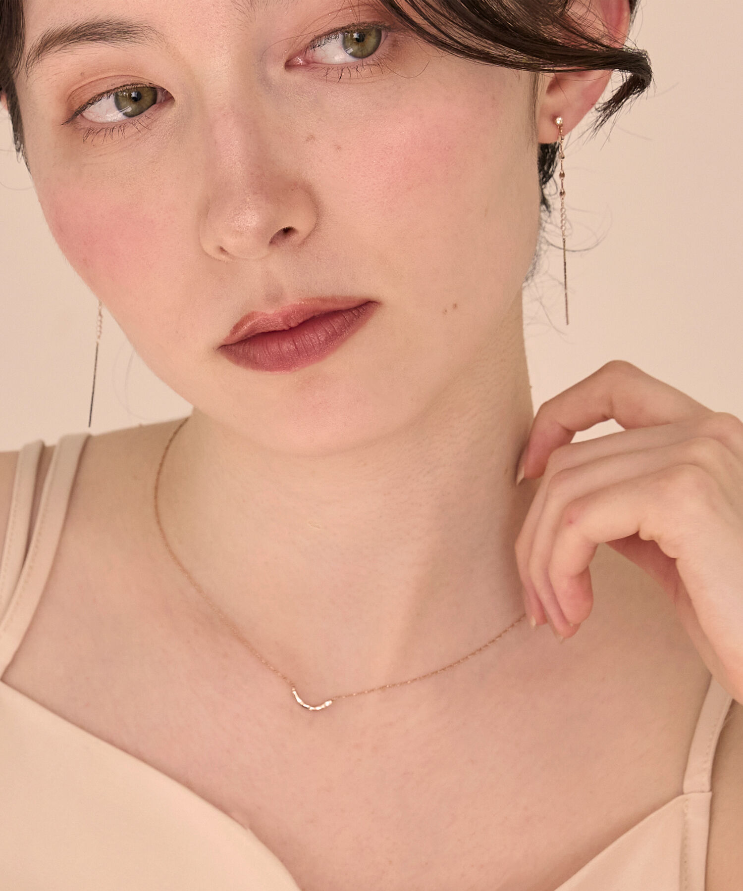Phoebe「【金属アレルギー対応】エターナルクレセントネックレス」|ネックレス|