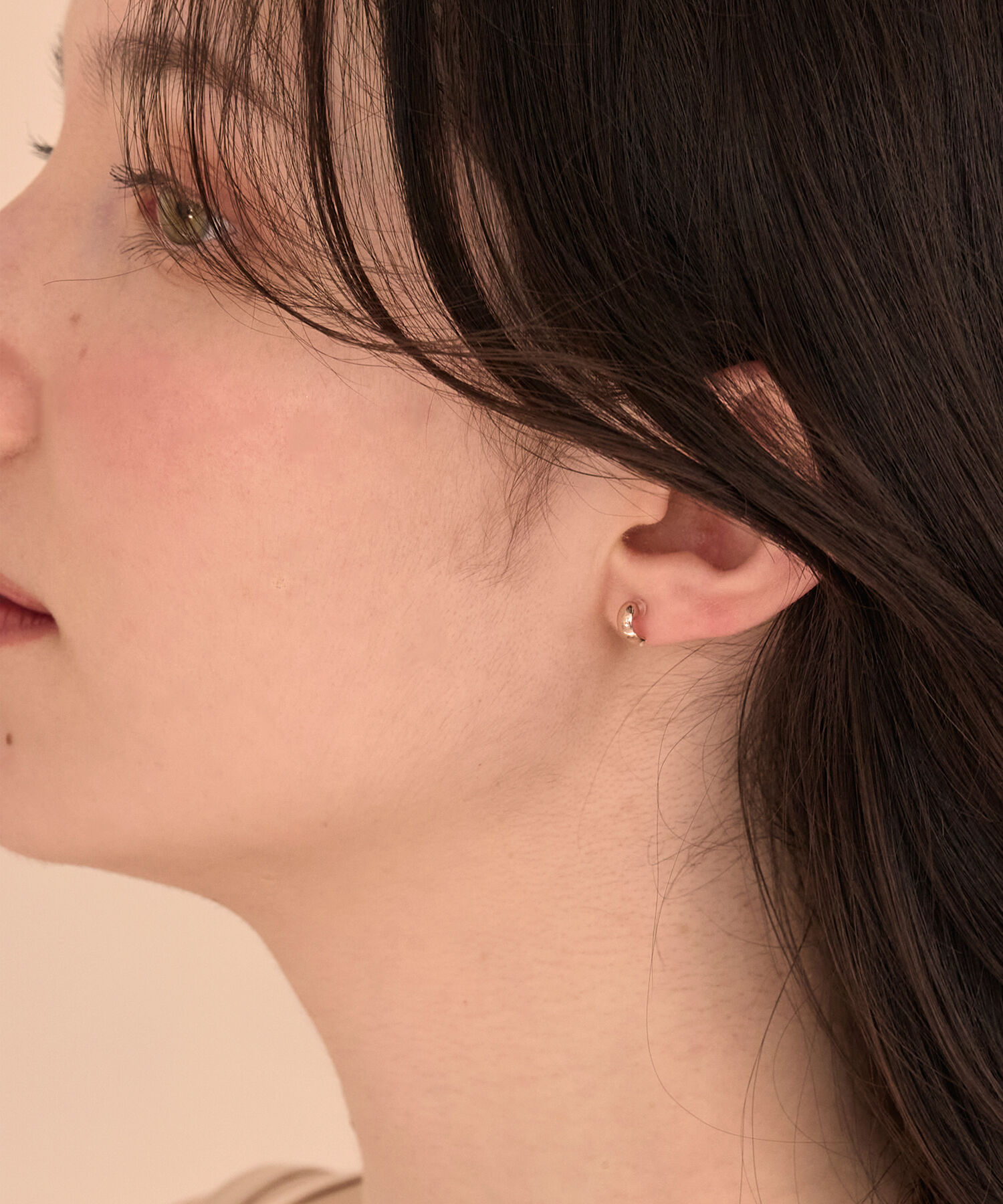 Phoebe「【金属アレルギー対応】リトルビーンセラミックポストピアス」|ピアス|