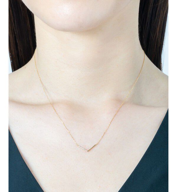 Jouete「K10YG ソリッド ダイヤモンド ネックレス」|ネックレス|