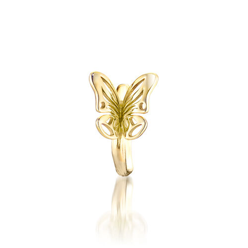 STAR JEWELRY「BUTTERFLY HIGH」|ピアス|イエローゴールド