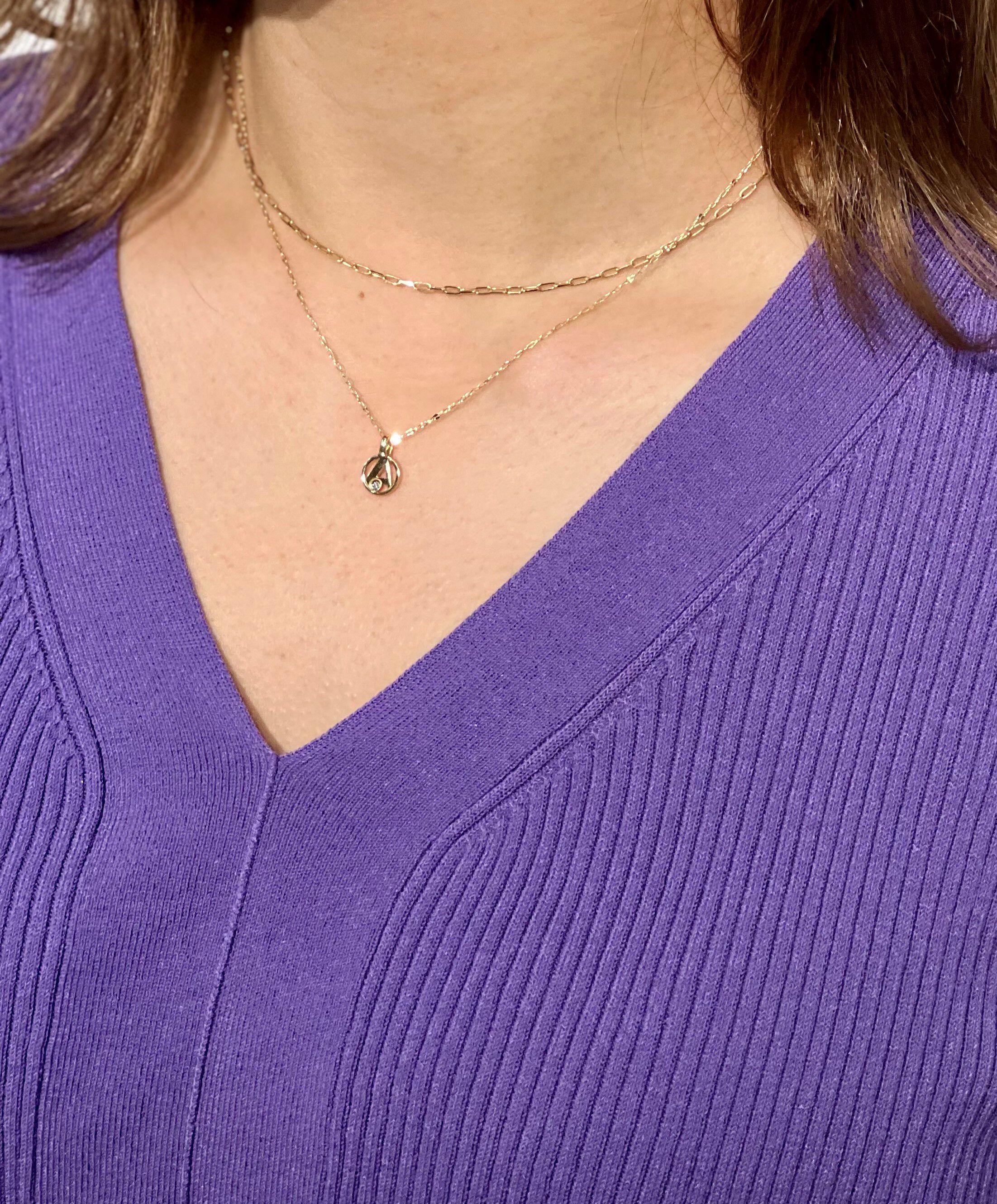 STAR JEWELRY「INITIAL STAR CHARM (A)」|ネックレス|