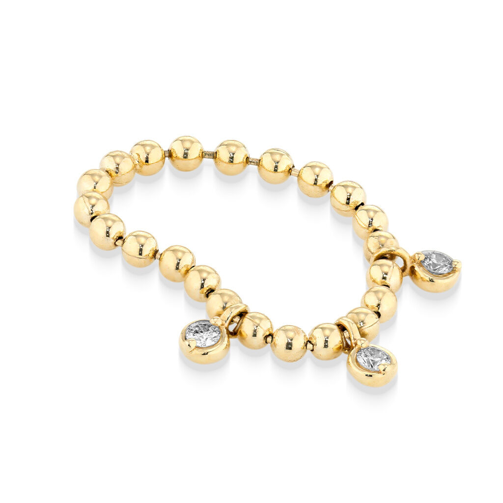 STAR JEWELRY「DIAMOND BALL CHAIN RING」|リング|