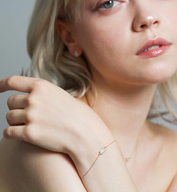 オパール ブレスレット | K10YG｜ルミネのファッション通販アイルミネ