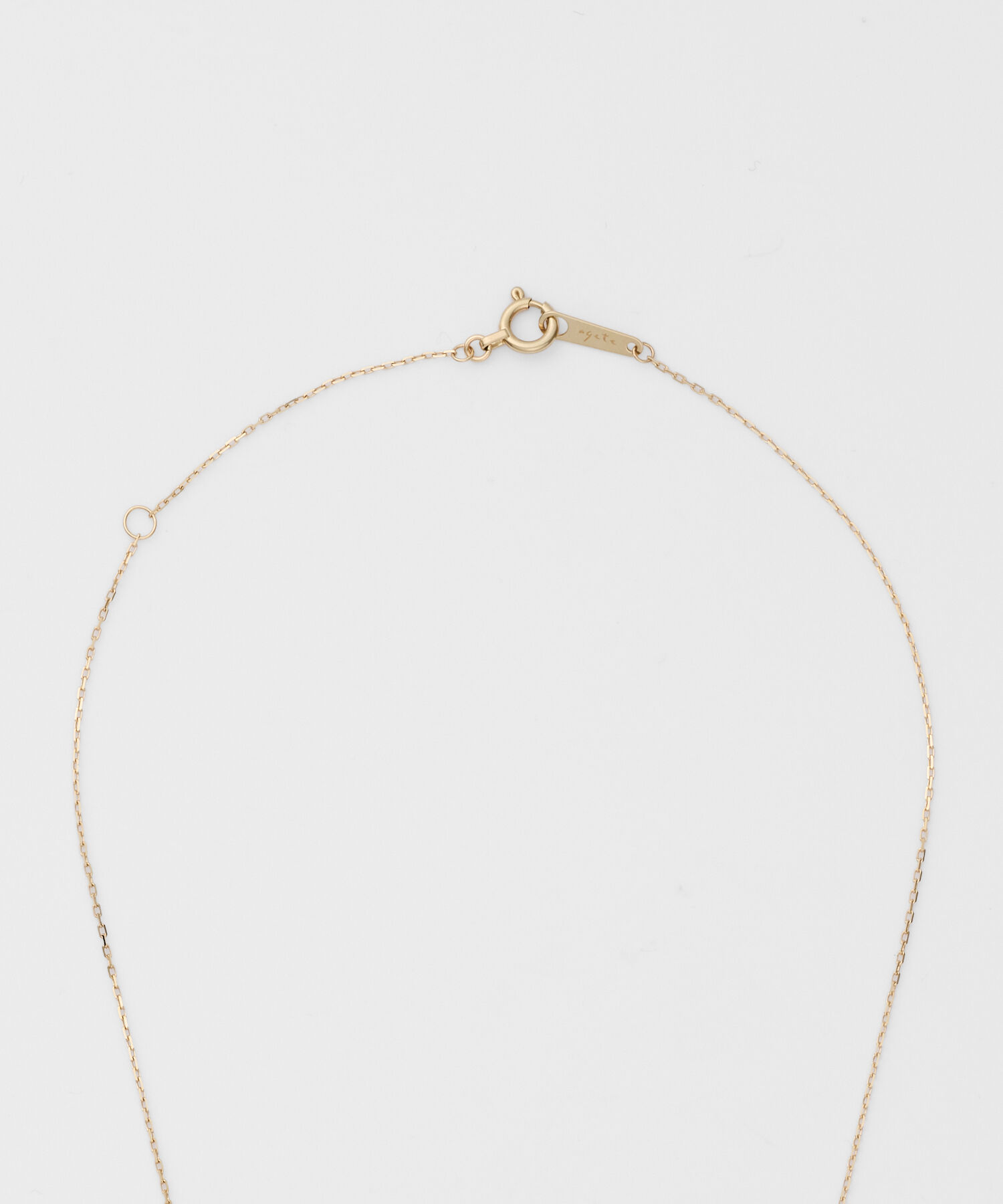 agete「K10ダイヤモンドネックレス（0.1ct）」|ネックレス|