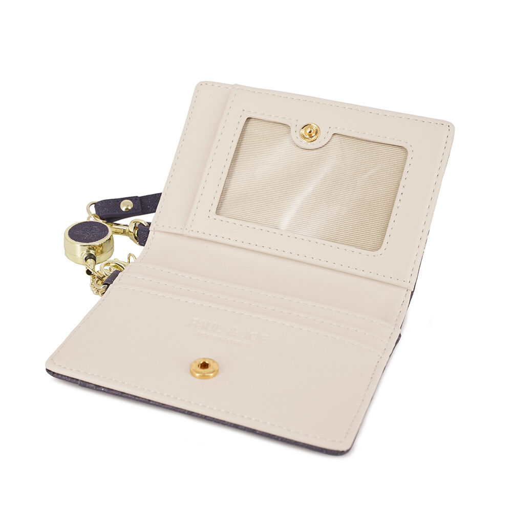 PAUL&JOE「２面パスケース／クリザンテーム　ラメ　／ＰＡＵＬ　＆　ＪＯＥ」|定期入れ|