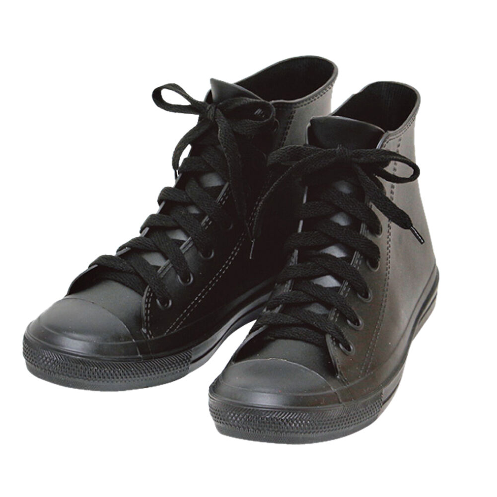 BACKYARD FAMILY「レインシューズ スニーカー 通販 レディース メンズ おしゃれ レインスニーカー 雨 スニーカー」|レインシューズ|ブラック1