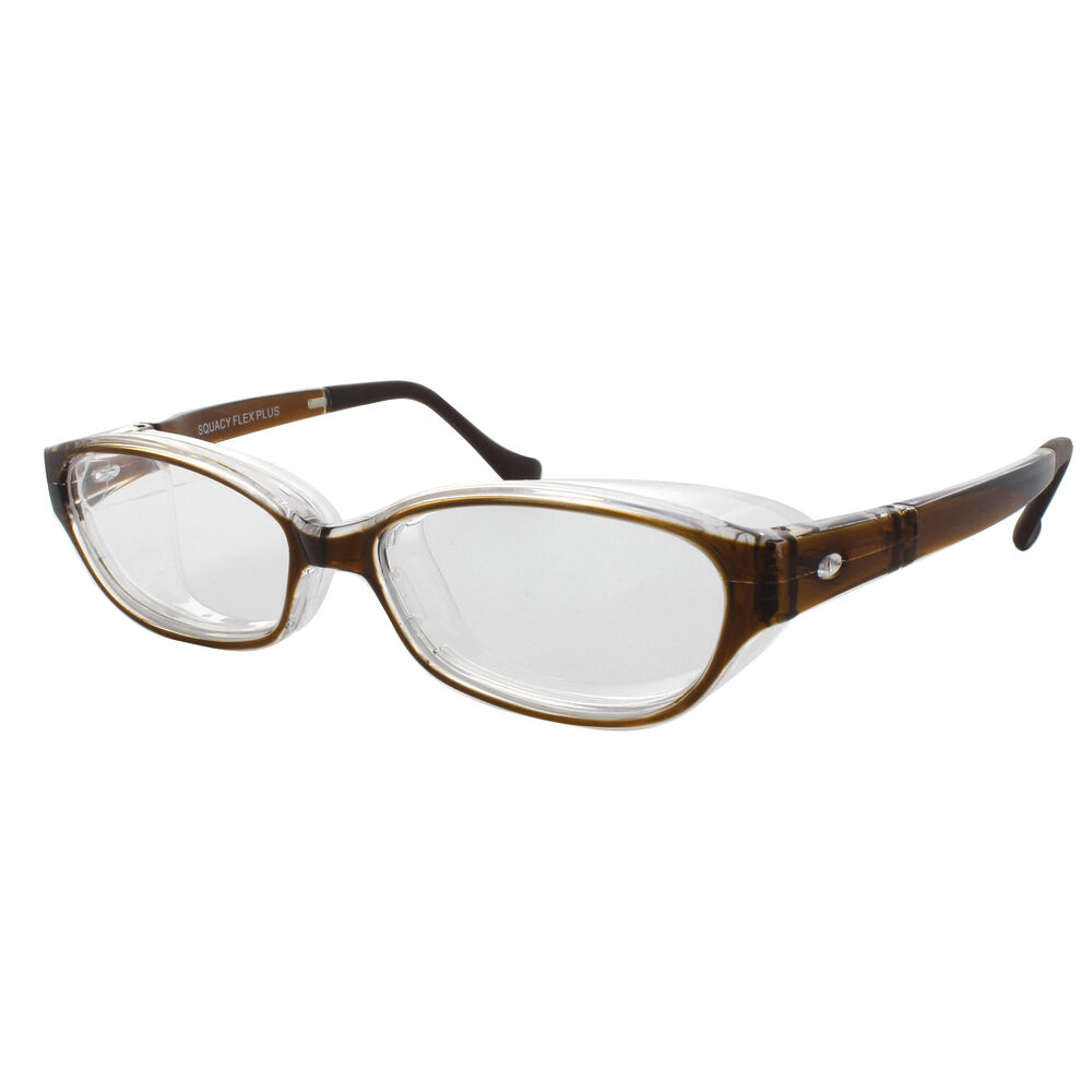 BACKYARD FAMILY「花粉メガネ おしゃれ 通販 スカッシーフレックス＋ スカッシーフレックスプラス SS S M L 」|メガネ|ブラウン1