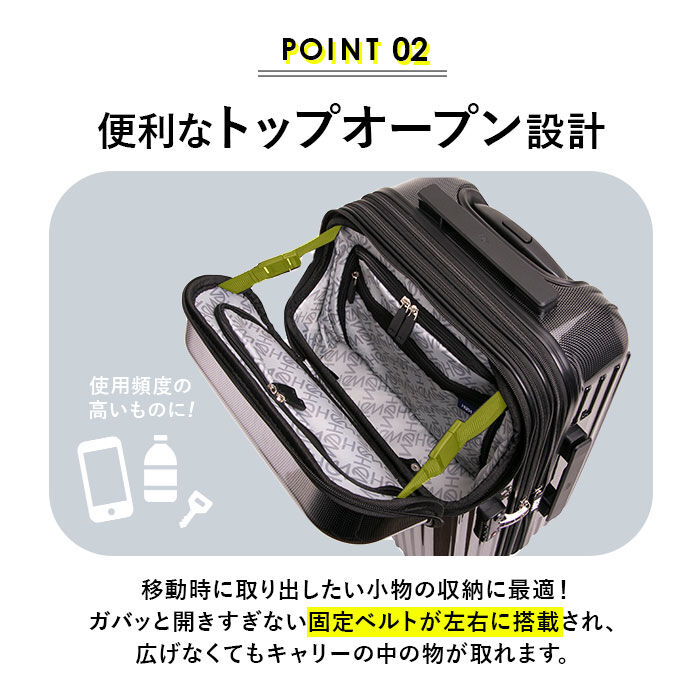 BACKYARD FAMILY「HeM スーツケース ヘム リム 39-506 通販 キャリーバッグ キャリーケース 機内持ち込み」|キャリーケース|