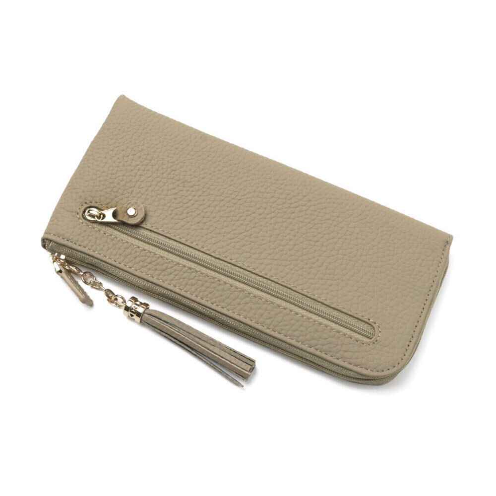 BACKYARD FAMILY「長財布 レディース お洒落 通販 ロングウォレット 本革 レザー 財布 お財布 スキミング防止」|財布|ベージュ1