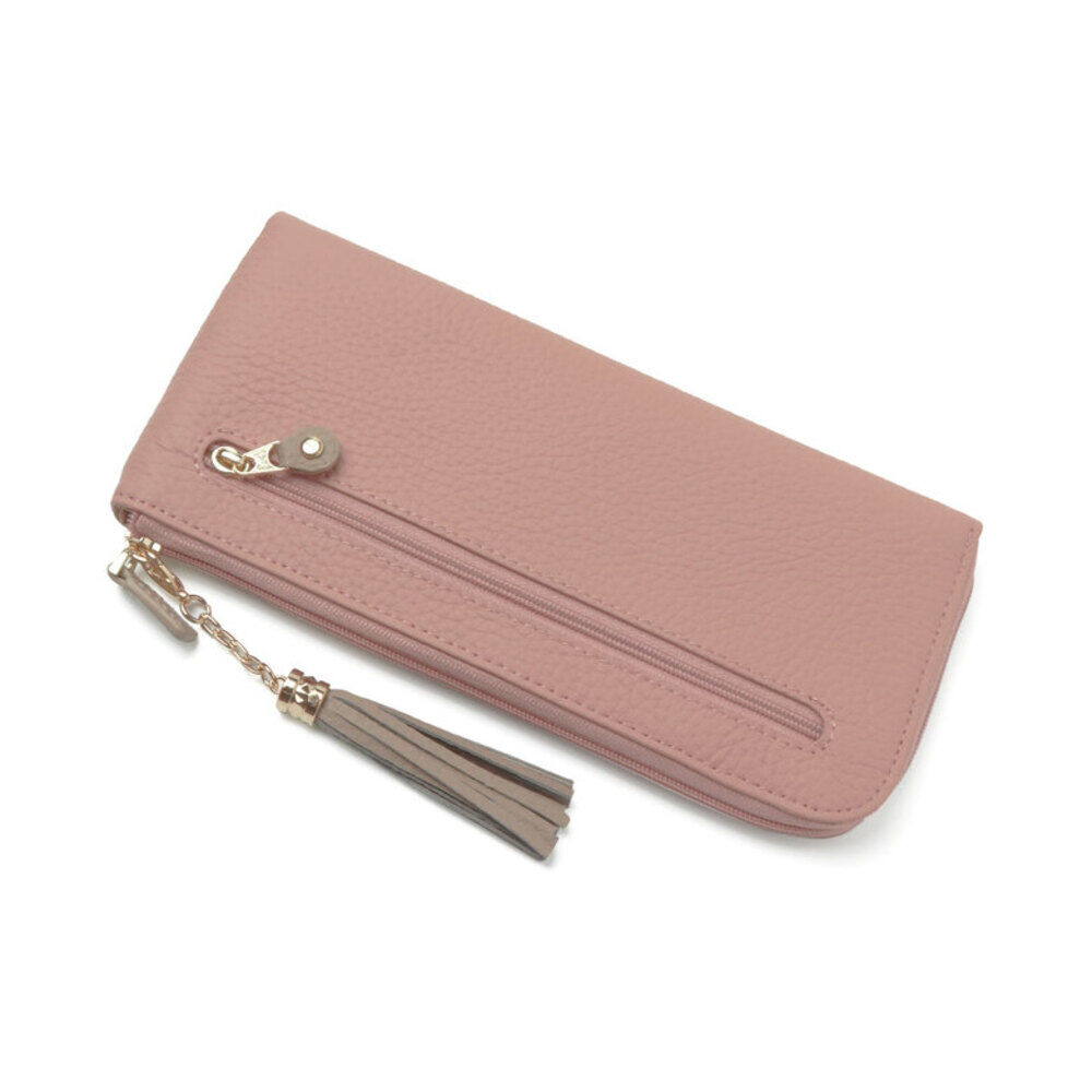 BACKYARD FAMILY「長財布 レディース お洒落 通販 ロングウォレット 本革 レザー 財布 お財布 スキミング防止」|財布|ピンク1