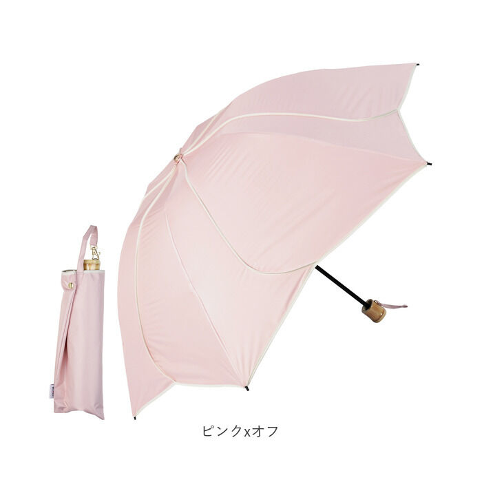 BACKYARD FAMILY「KIZAWA 日傘 UVカット 100 遮光 通販 花びら傘 折りたたみ日傘 折り畳み日傘」|傘|