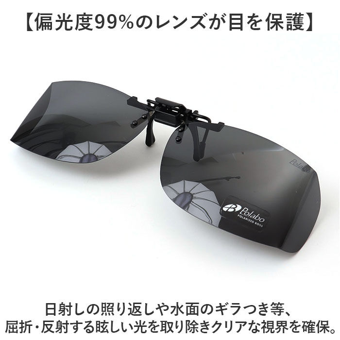BACKYARD FAMILY「偏光サングラス クリップオン 通販 冒険王 サイドカバーエプロン R サングラス 偏光 偏光グラス」|サングラス|