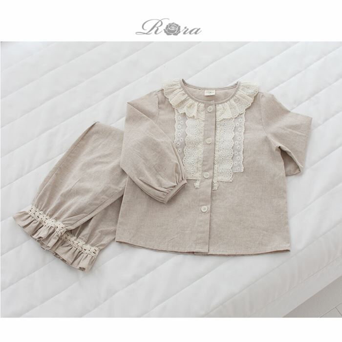 BACKYARD FAMILY「パジャマ 前開き 女の子 キッズ 通販 セットアップ 10006256 上下セット 長袖 上下」|その他|