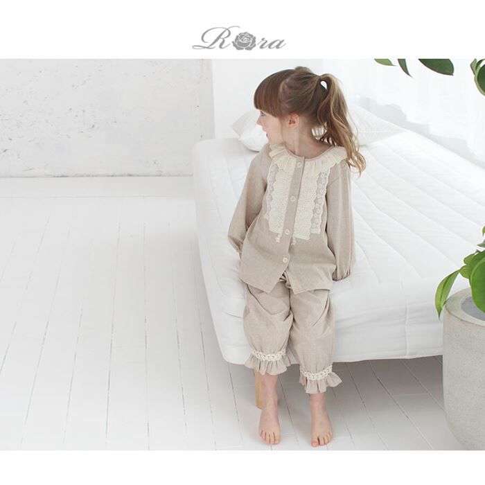 BACKYARD FAMILY「パジャマ 前開き 女の子 キッズ 通販 セットアップ 10006256 上下セット 長袖 上下」|その他|