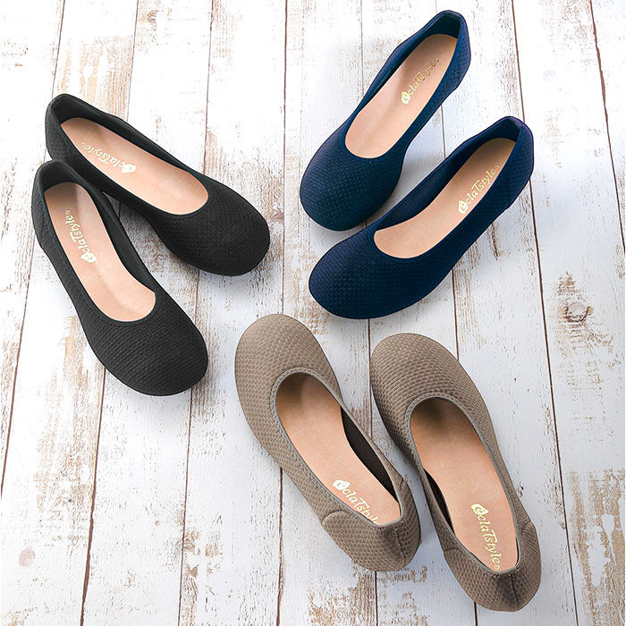 BACKYARD FAMILY「パンプス ぺたんこ レディース 通販 日本製 ローヒール カジュアルパンプス フラットパンプス」|パンプス|