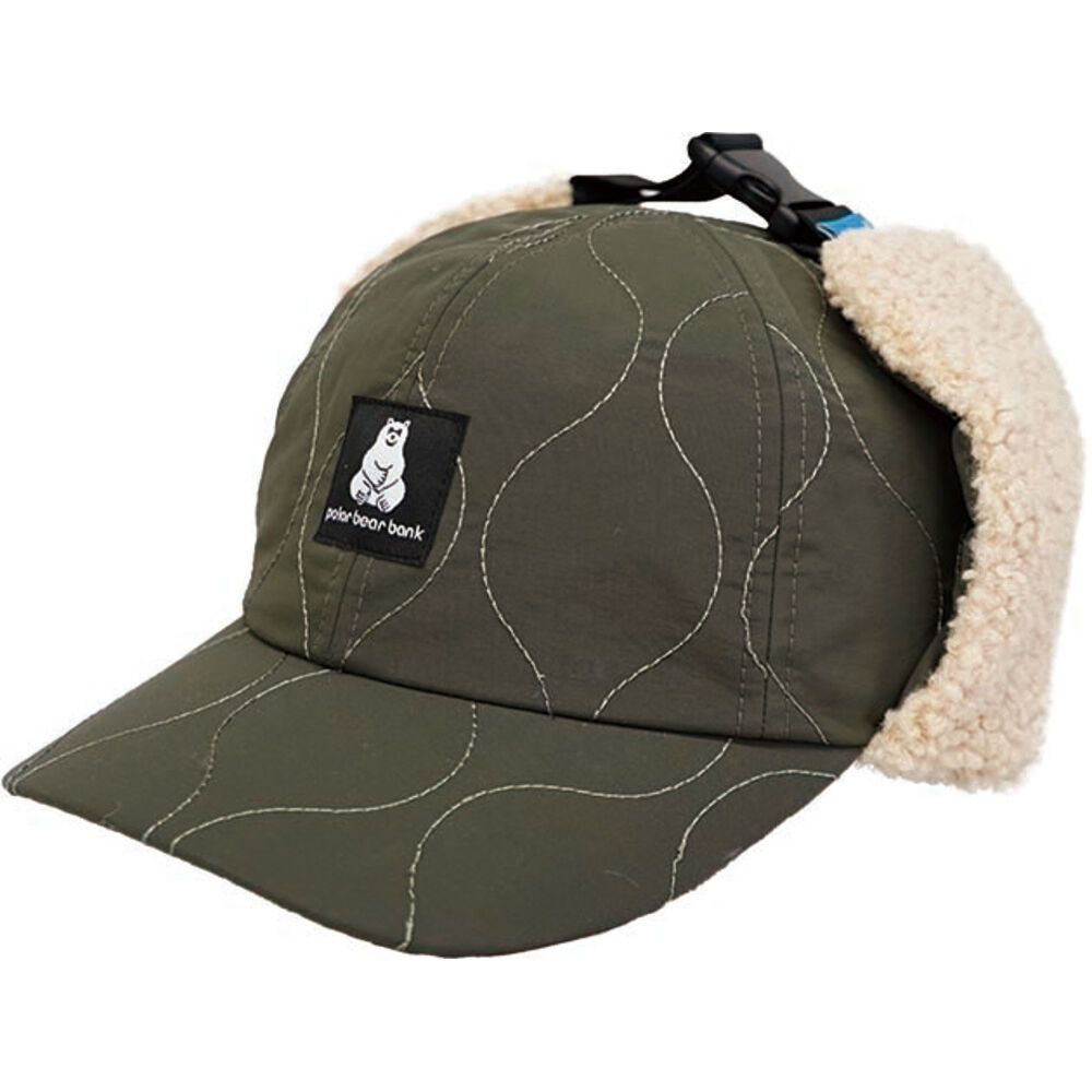 BACKYARD FAMILY「ポーラーベアバンク 帽子 polar bear bank 通販 シロクマ ボア キルティング」|キャップ・キャスケット|グリーン1