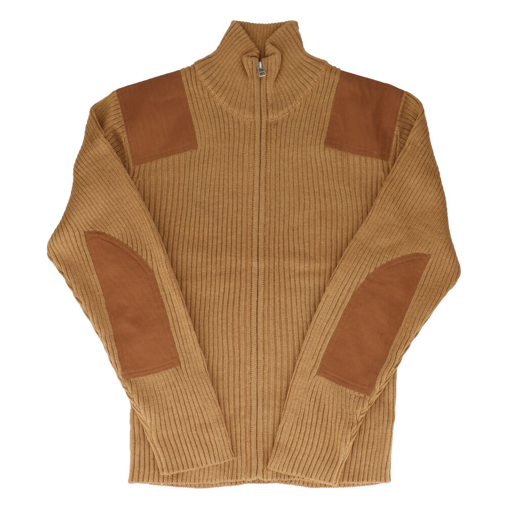 BACKYARD FAMILY「ジップアップセーター メンズ 通販 ミリタリーセーター コマンドセーター ジップアップ ニット」|その他|ブラウン1