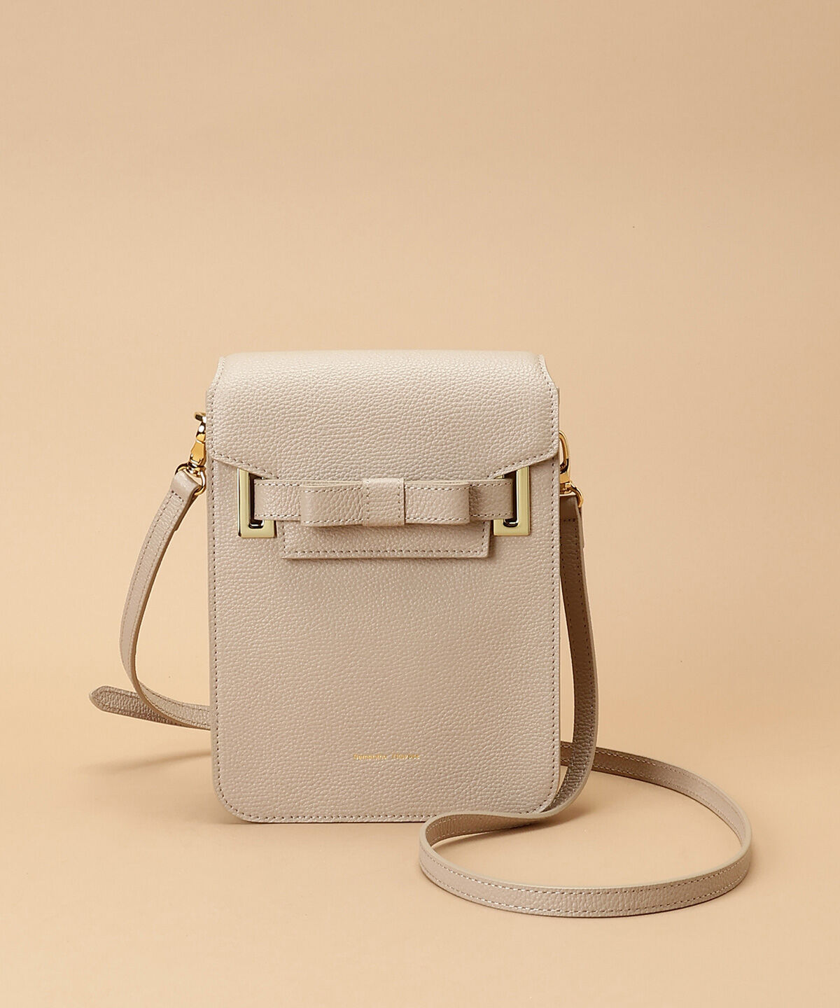 Samantha Thavasa「エムシュシュⅡ ショルダーバッグ 縦長サイズ」|ショルダー・メッセンジャー|グレージュ