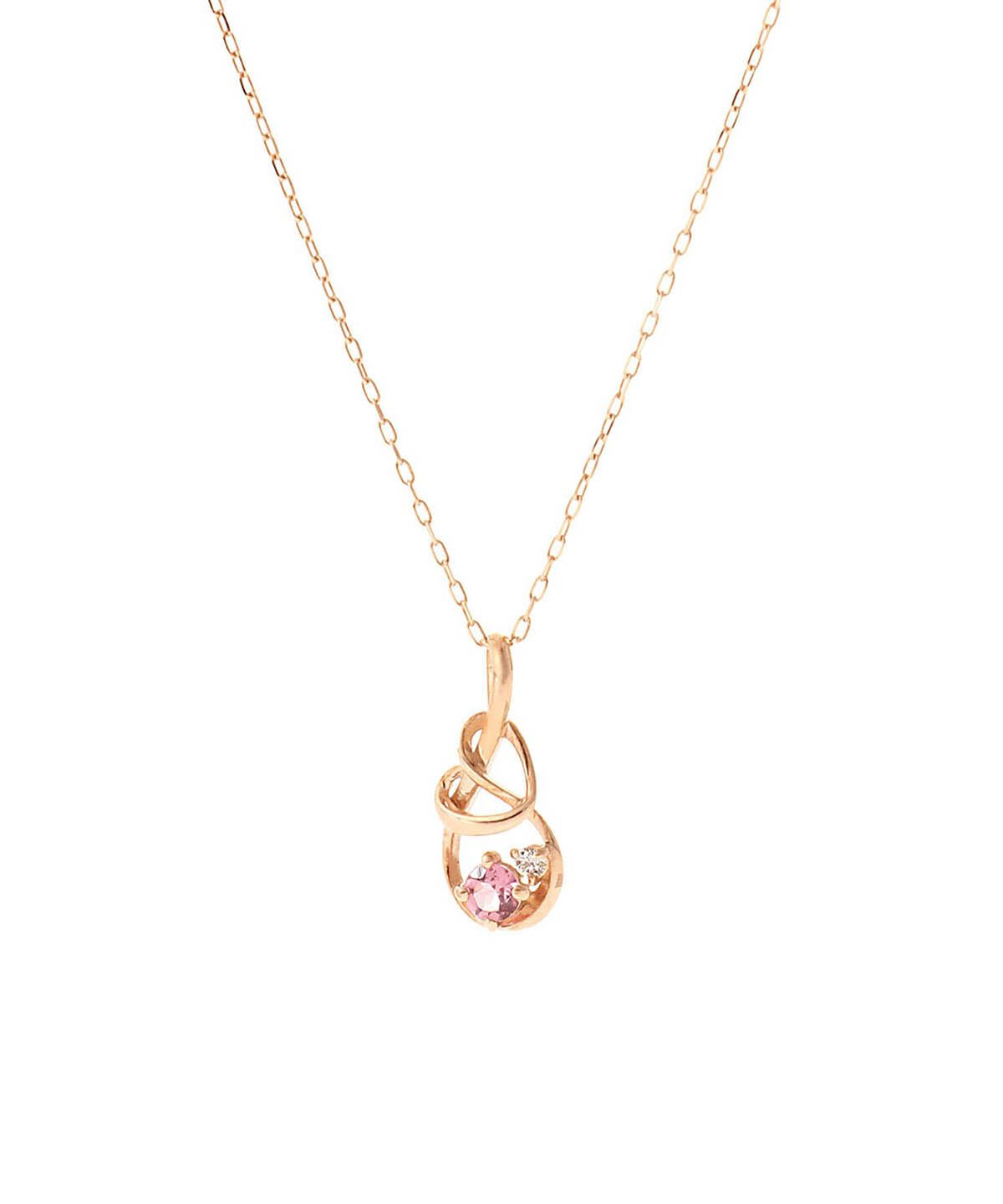 Samantha Tiara「K10 PG Infinity Love Knot ネックレス」|ネックレス|K10 PG