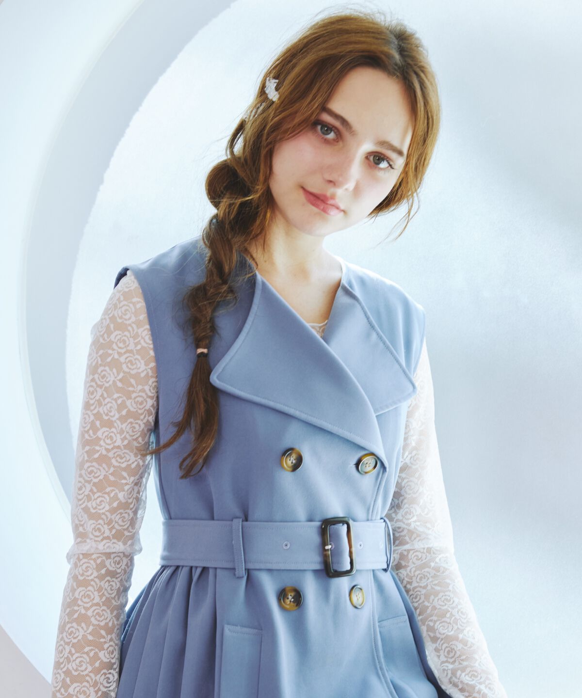 REDYAZEL「3WAYサイドプリーツトレンチコート」|トレンチコート|