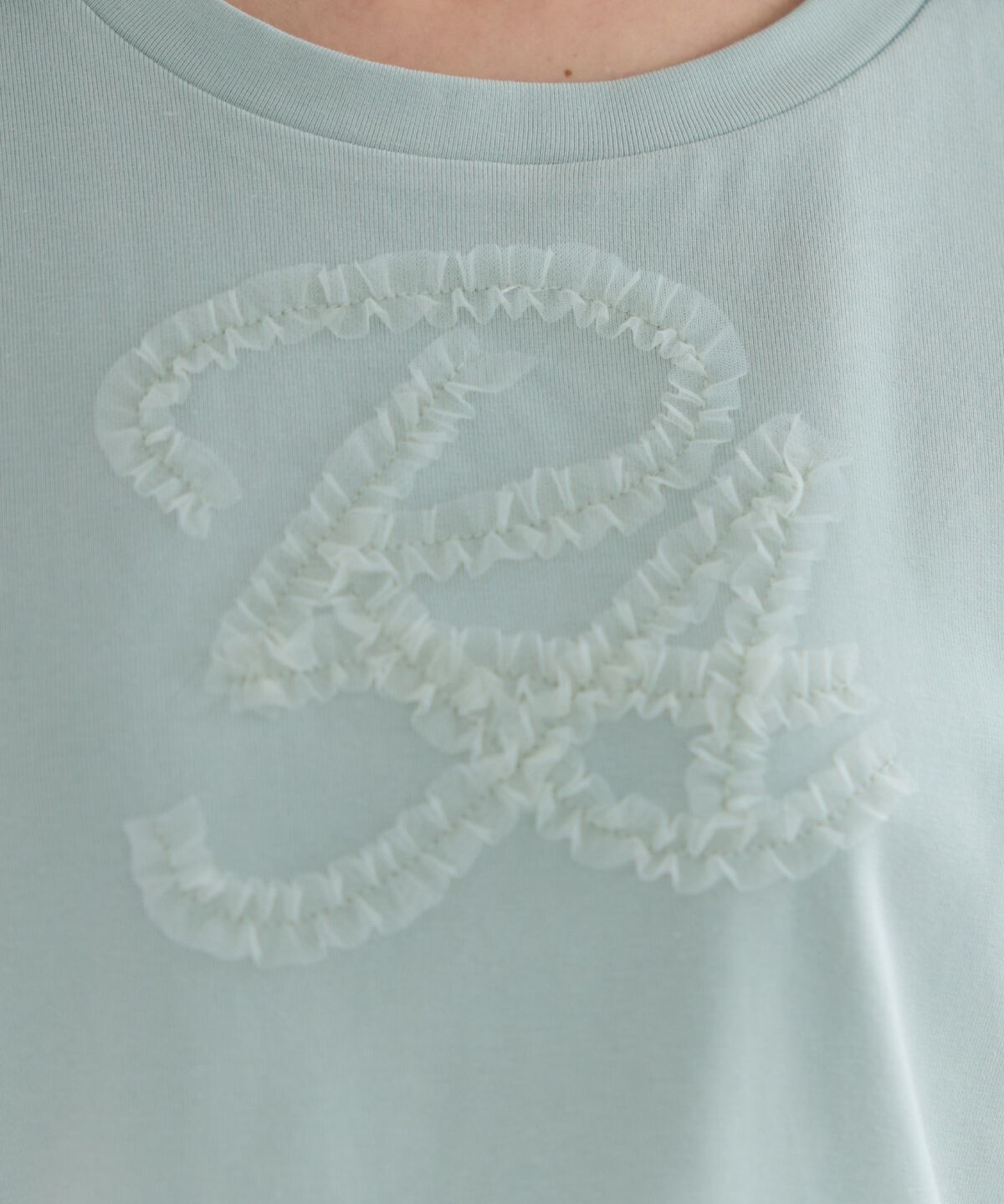 REDYAZEL「チュールフリルRAロゴTシャツ」|Tシャツ・カットソー|