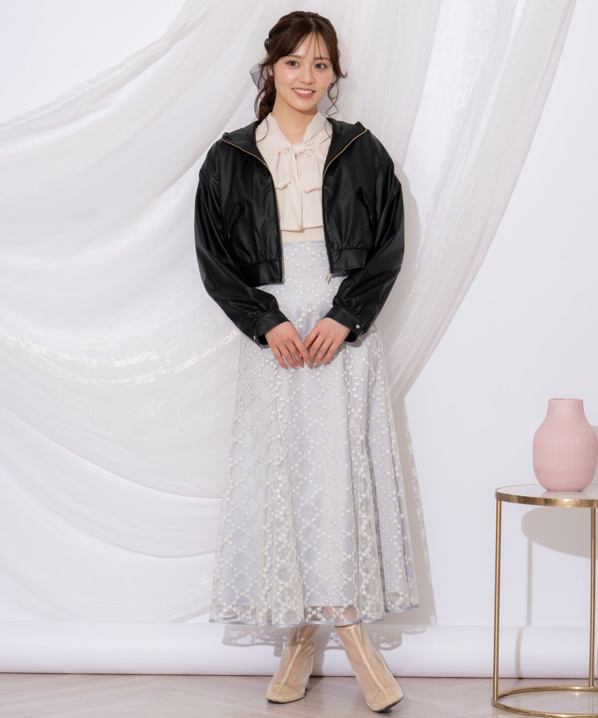 WILLSELECTION「リボンポケットブルゾン」|ブルゾン・スタジャン|