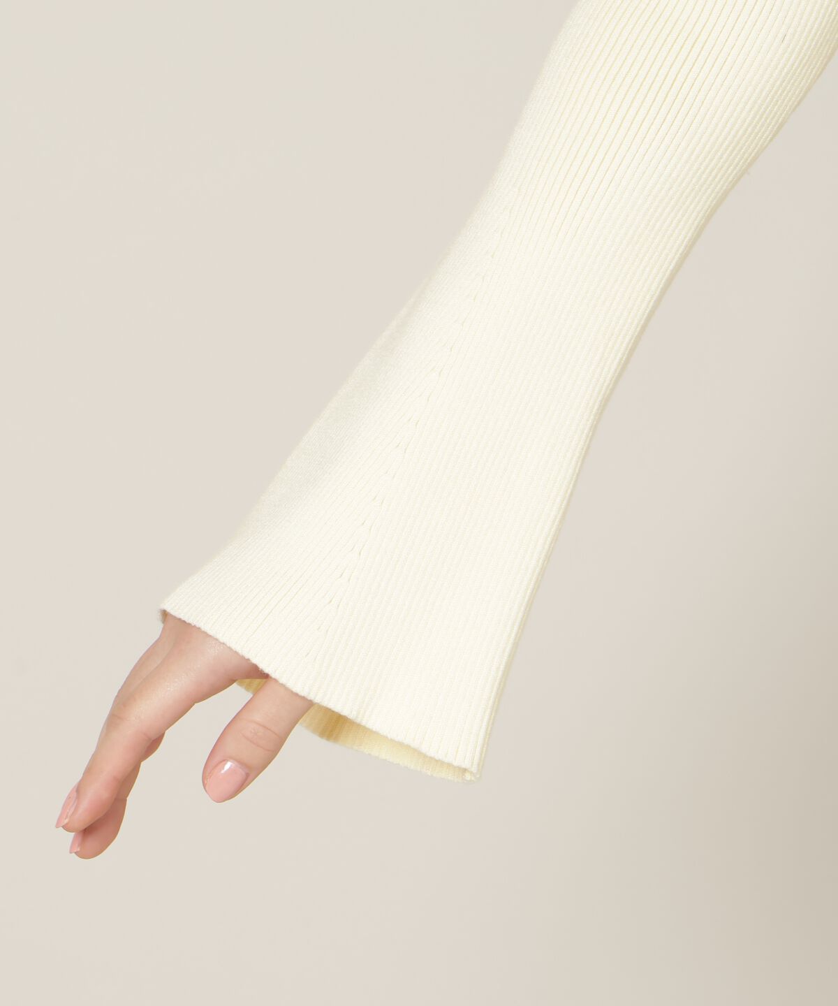 WILLSELECTION「リボンレースカラーフレアスリーブニット」|ニット・セーター|