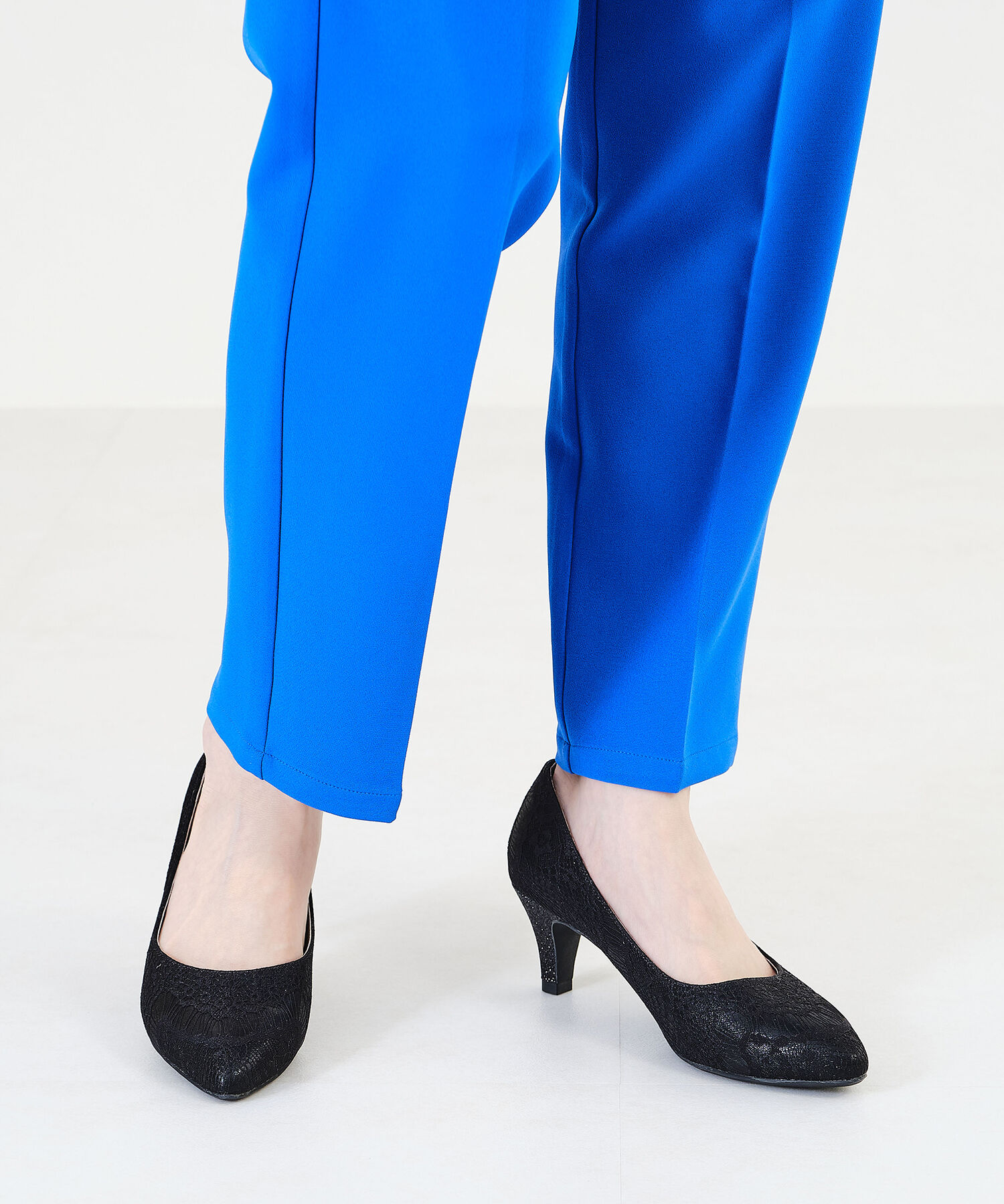 ORiental TRaffic「【アウトレット価格】グリッターヒールレースパンプス/R-2013 レース トレンド 人気」|パンプス|