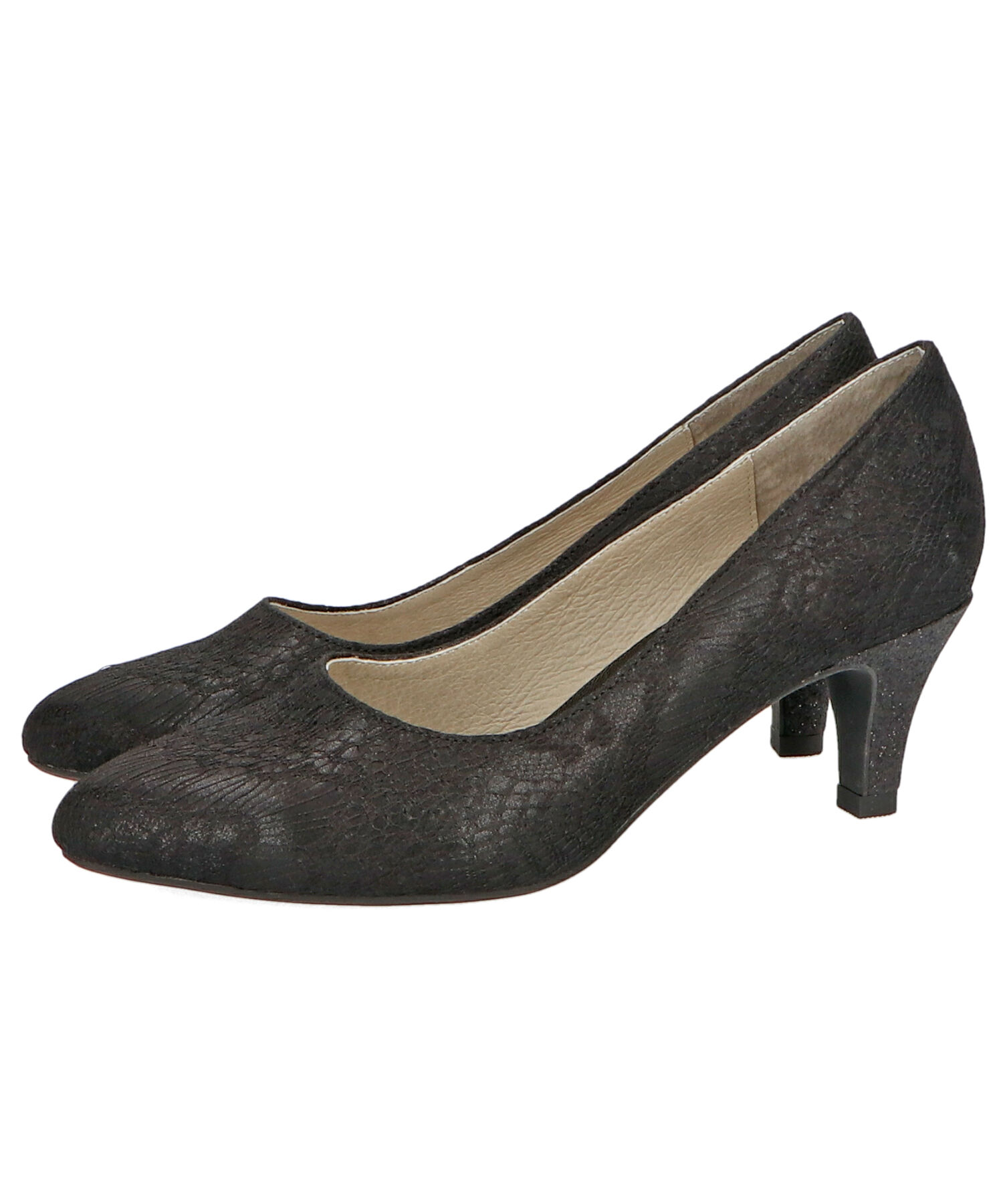 ORiental TRaffic「【アウトレット価格】グリッターヒールレースパンプス/R-2013 レース トレンド 人気」|パンプス|