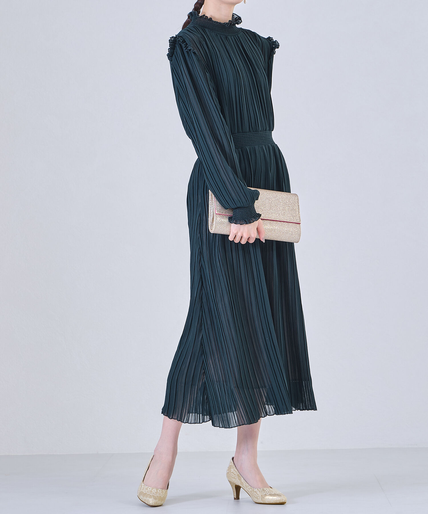 ORiental TRaffic「【アウトレット価格】グリッターヒールレースパンプス/R-2013 レース トレンド 人気」|パンプス|