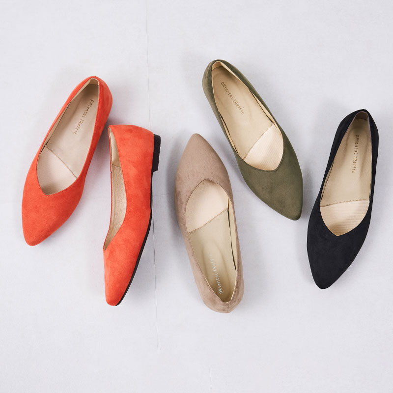 ORiental TRaffic「【跳べるパンプス/シリーズ累計150万足突破】ポインテッドトゥフラット/R-3205」|パンプス|